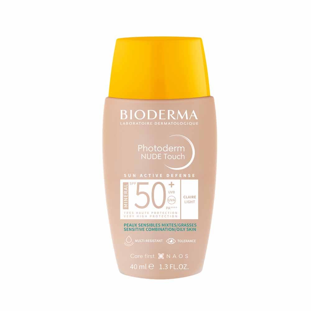 Bioderma Photoderm Photoderm Nude Touch Skin Suncare Spf50+ Combination To Oily Skins Bioderma NUDE Touch 40ml (1.35fl oz)