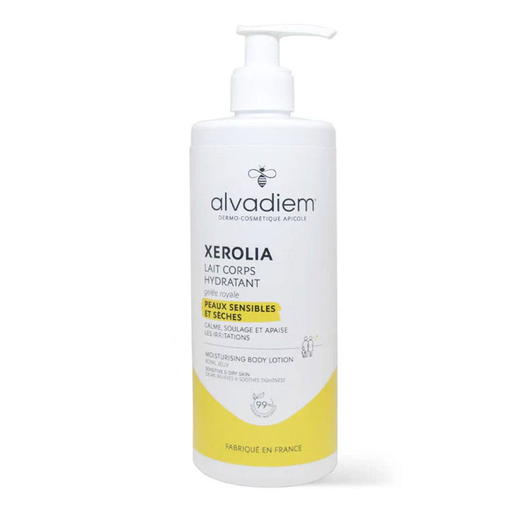 Alvadiem Xerolia Lait Corps Hydratant Gelée Royale Bio 400ml (13.53fl oz)