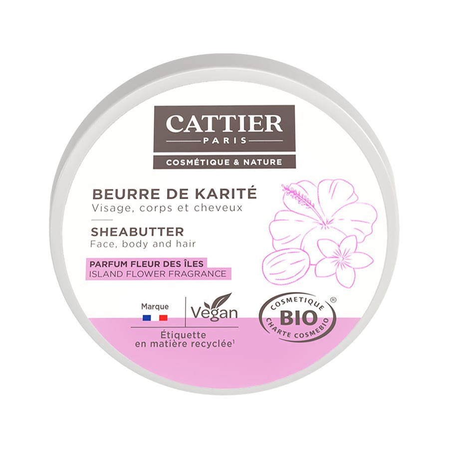 Beurre de karité bio Cattier visage, corps et cheveux 100 g 