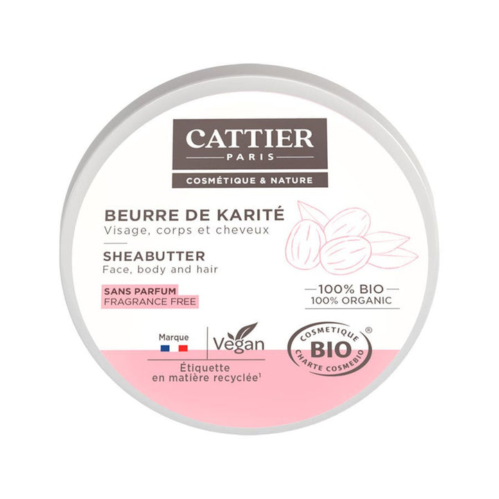 Cattier Shea Butter 100% Organic for Face, Body, and Hair 20g (0.70 oz)