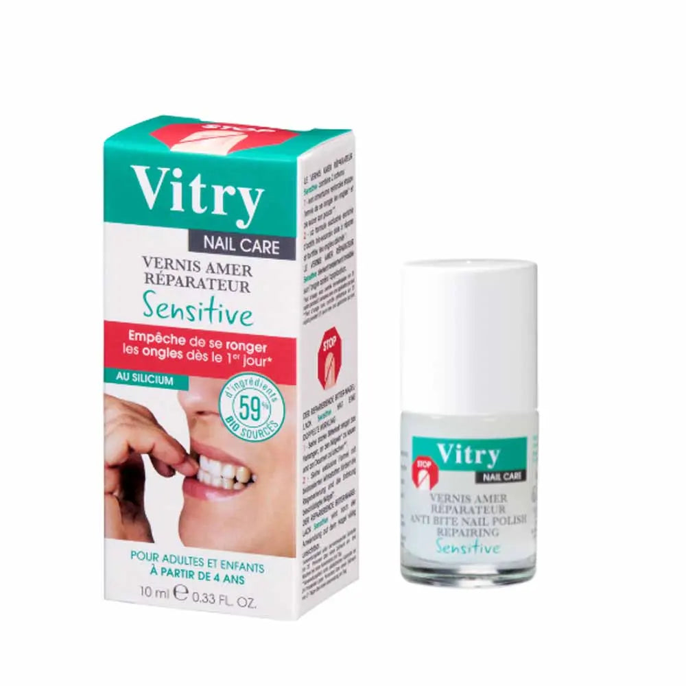 Vernis à ongles amer réparateur Vitry Sensitive 10 ml (0,33 fl oz) 