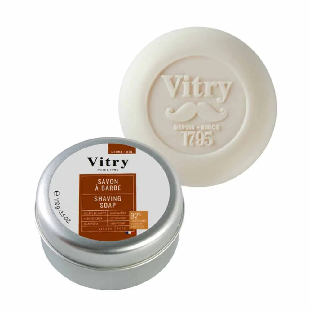 Vitry Barber Soap Enriched with Shea Butter and Allantoin 100g (3.52 oz)