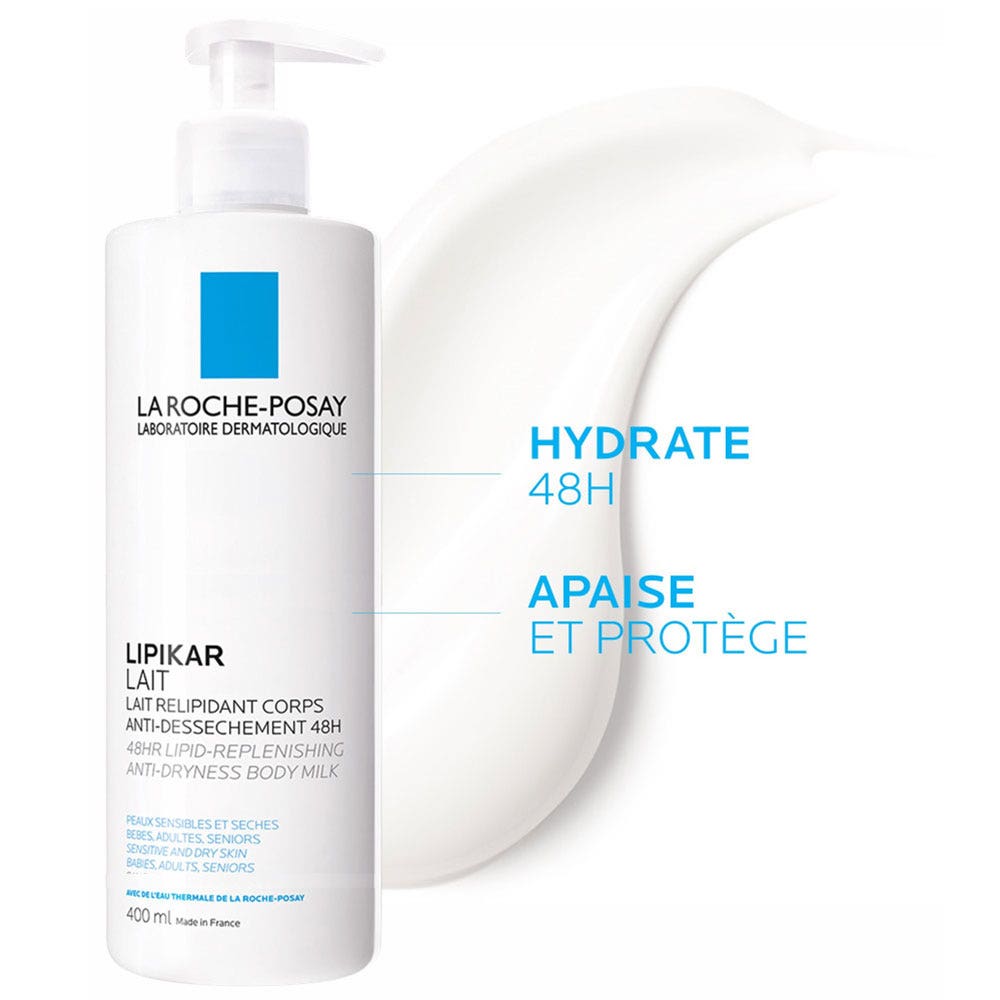La Roche-Posay Lipikar Huile Lavante AP+ and Baume Relipid+M Peaux A Tendance Eczema Atopique 2x400ml (13.53fl oz)