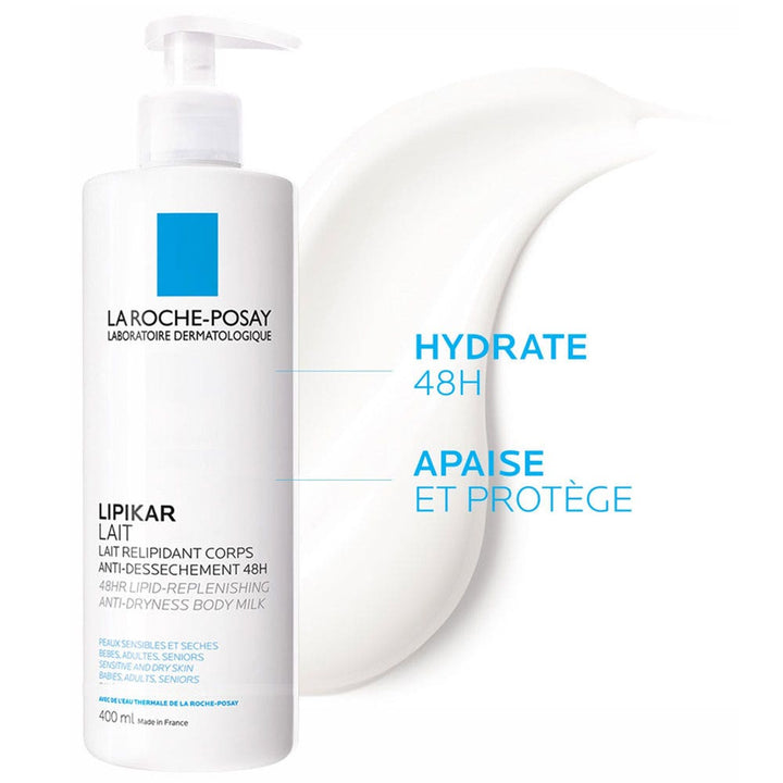 La Roche-Posay Lipikar Huile Lavante AP+ and Baume Relipid+M Peaux A Tendance Eczema Atopique 2x400ml (13.53fl oz)