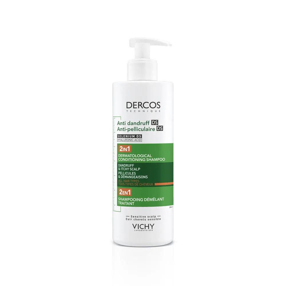 Vichy Dercos Shampooing Antipelliculaire DS Pellicules et Démangeaisons du Cuir Chevelu 