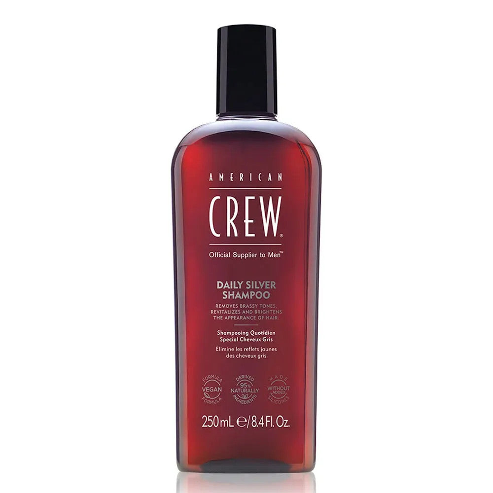 American Crew Daily Silver Shampoo Daily use Grey Hair 250ml  (8.45fl oz)