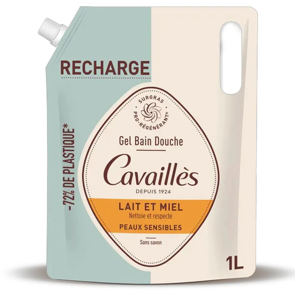 Gel douche Rogé Cavaillès au lait et au miel 