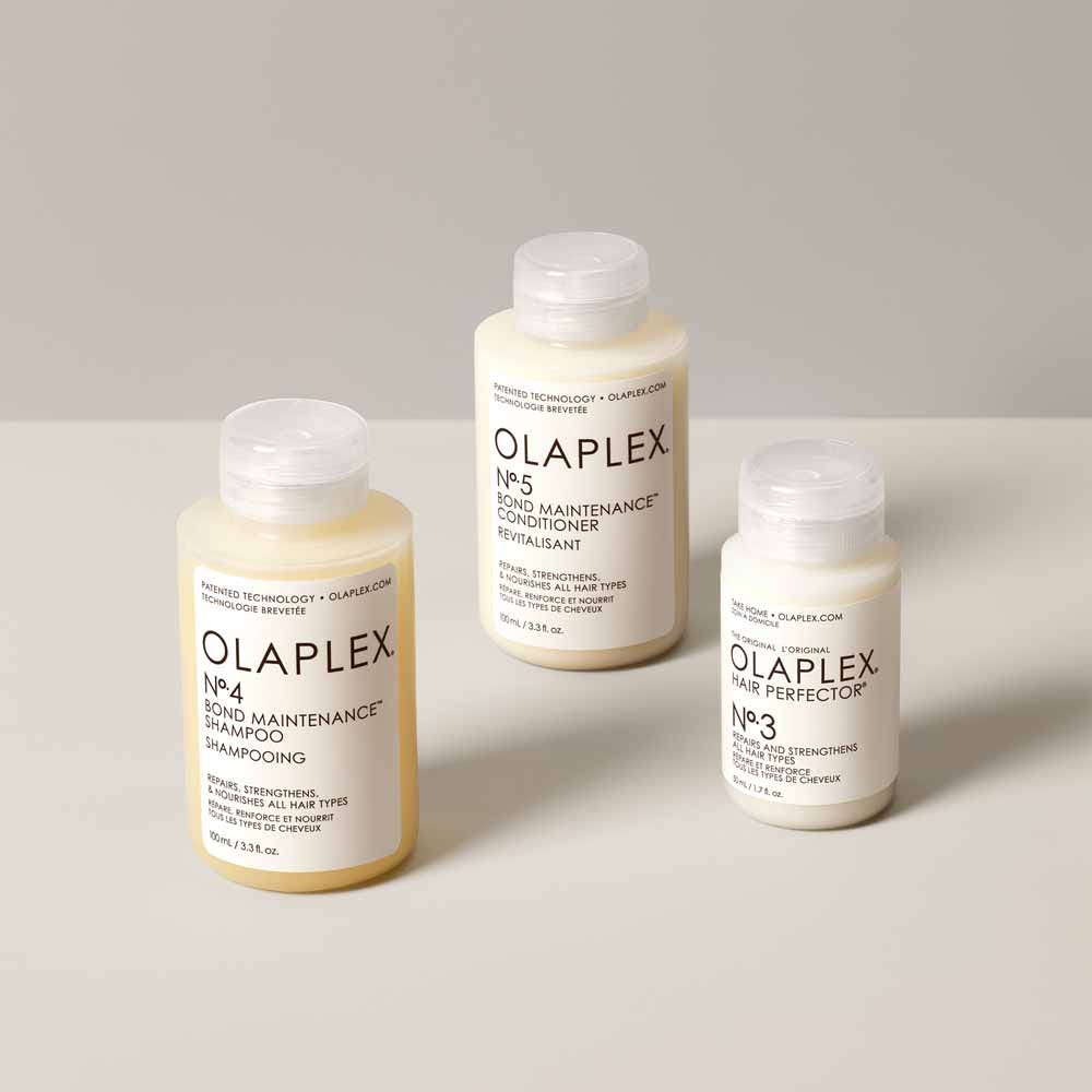 Olaplex Starter Hair Care Kit with Bond Maintenance Nº4 Shampoo, Conditioner Nº5, and Pre-Shampoo Hair Perfecting Skincare Nº3 - 550ml