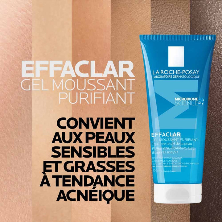 La Roche-Posay Effaclar +M Purifying Foaming Gel 200ml (6.76floz)