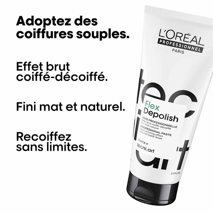 L'Oréal Professionnel Tecniart Tecni Art Depolish Pate Destructurante Effet Brut Force 4 100ml (3.38fl oz)