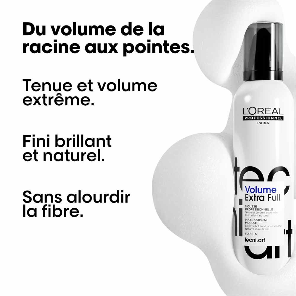 L'Oréal Professionnel Tecniart Tecni Art Full Volume Extra Strong Hold Volume Mousse Force 5 250ml (8.45fl oz)