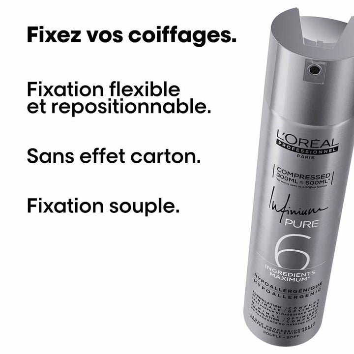 L'Oréal Professionnel Tecniart Pure 6 Flexible Fixing Lacquer 300ml (10.14fl oz)