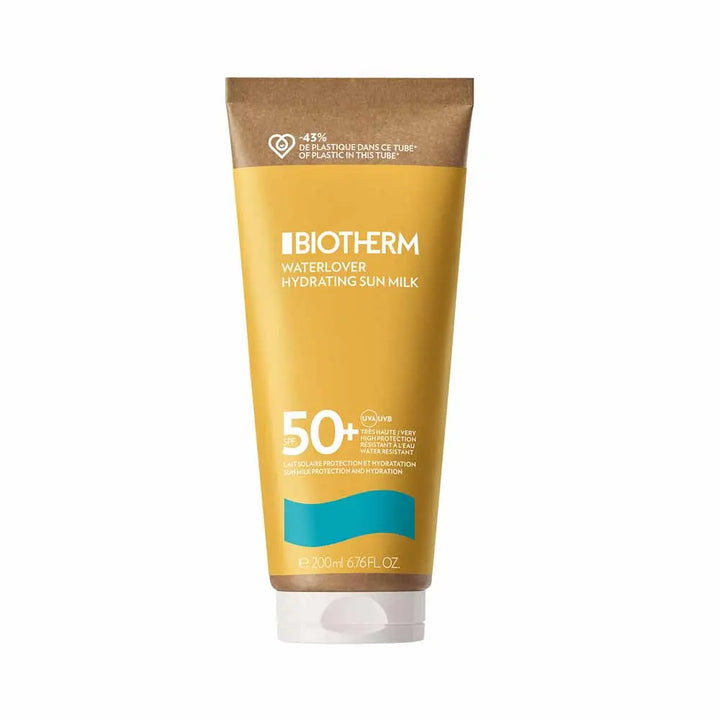 Biotherm WaterLover Sun Milk SPF50+ Eco-Friendly Sunscreen for Face & Body 200ml (6.76fl oz)