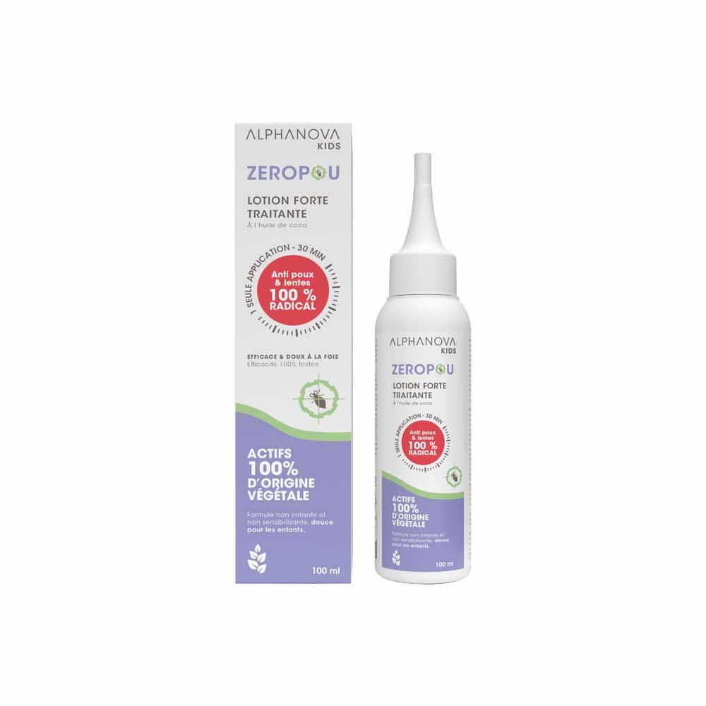 Alphanova Kids Lice radical treatment lotion coconut oil Kids zéropou 100ml (3.38fl oz)