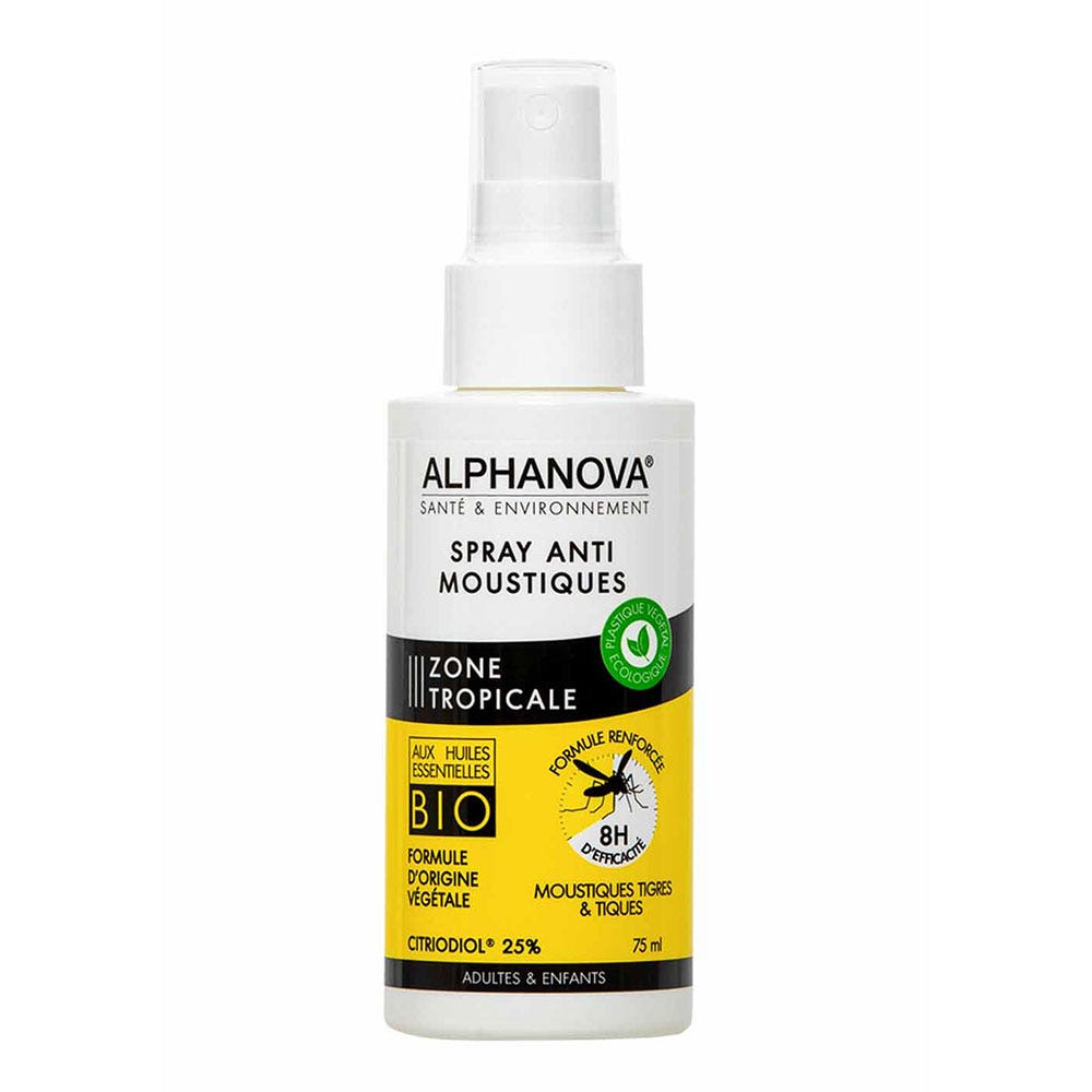 Alphanova Santé Mosquito Repellent Spray Tropical Zones Zone tropicale 75ml (2.54fl oz)