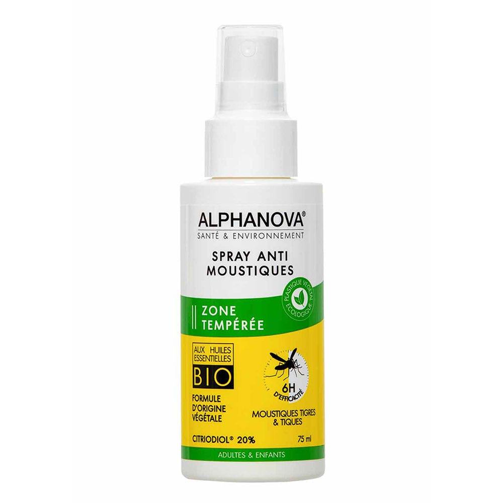 Alphanova Santé Mosquito Repellent Spray Temperate zones 75ml (2.54fl oz)