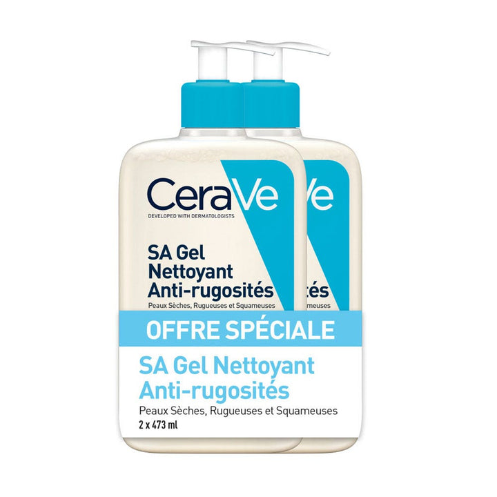 Cerave Body SA Sa Anti-Rugosity Gel Cleanser Dry, Rough and Flaky Skin 2x473ml (15.99fl oz)