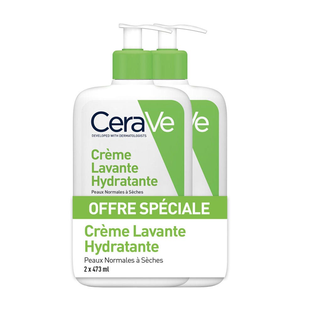 Cerave Body Cleanser Hydrating cleansing cream Normal to Dry Skin 2 x 473 ml (15.99fl oz)