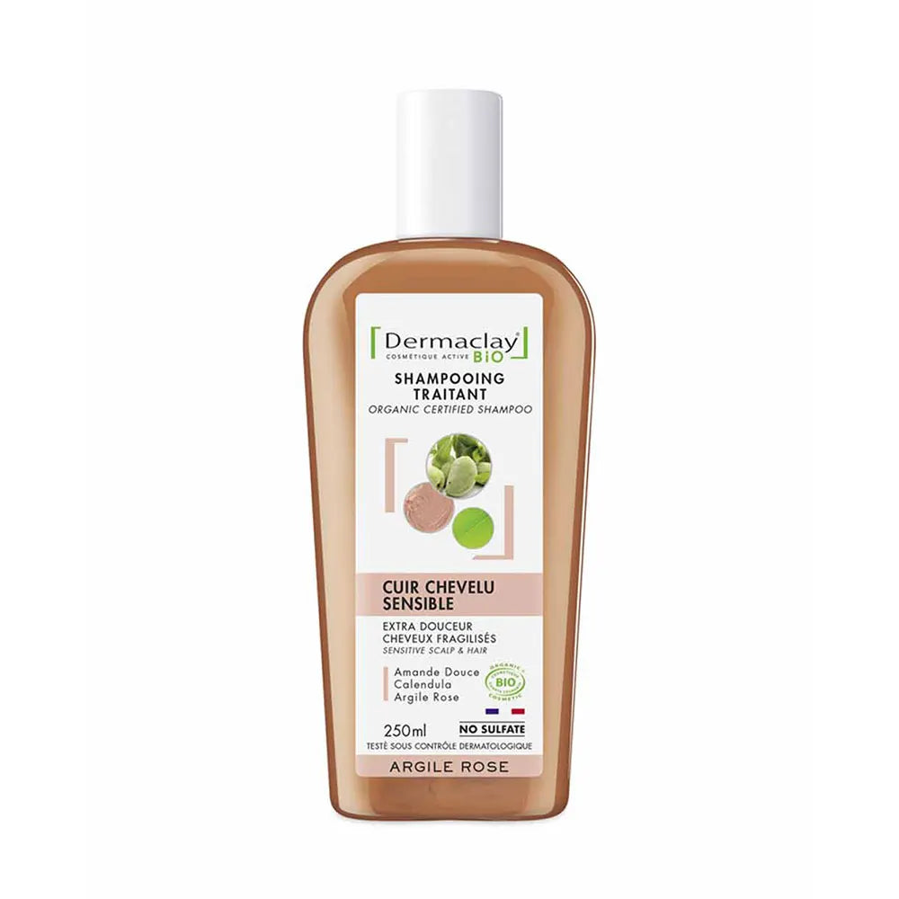Dermaclay Organic Extra Gentle Shampoo for Sensitive Scalp 250ml (8.45fl oz)