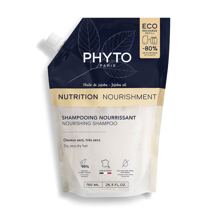 Phyto Paris Nourishing Shampoo Refill Dry, Very Dry Hair 750ml (25.36fl oz)
