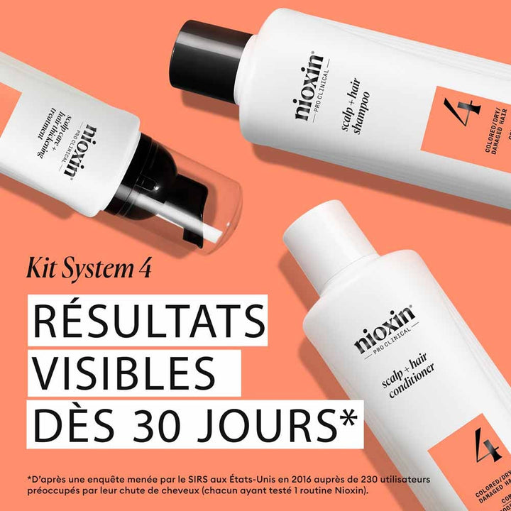 Nioxin System 4 Kit for Dyed/Dry/Damaged Hair and Advanced Loss 700ml (23.67fl oz)