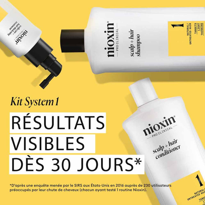 Nioxin System 1 Natural Hair and Moderate Loss Shampoo 1L