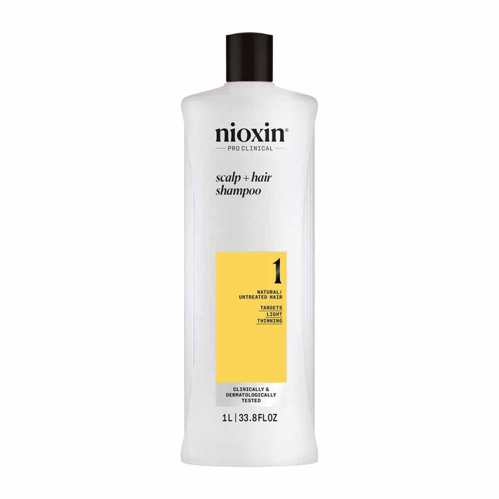 Nioxin System 1 Natural Hair and Moderate Loss Shampoo 1L