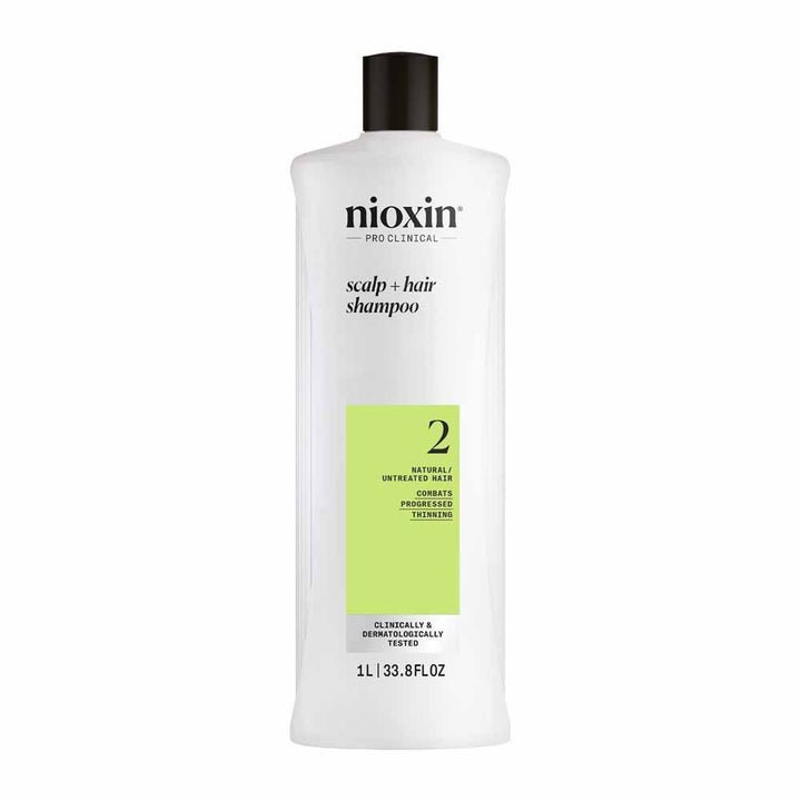 Nioxin System 2 Natural Hair and Advanced Loss Shampoo 1L