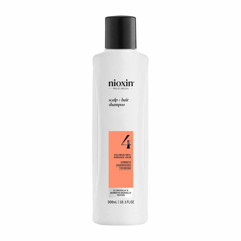 Nioxin System 4 Shampoo for Coloured/Dry/Damaged Hair and Advanced Loss 300ml (10.14fl oz)