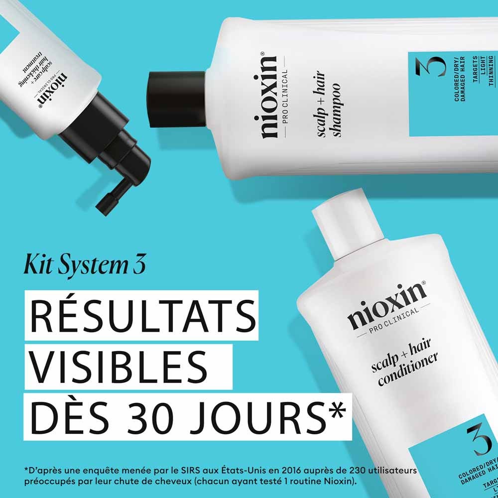 Nioxin System 3 Conditioner for Coloured/Dry/Damaged Hair and Moderate Loss 1L