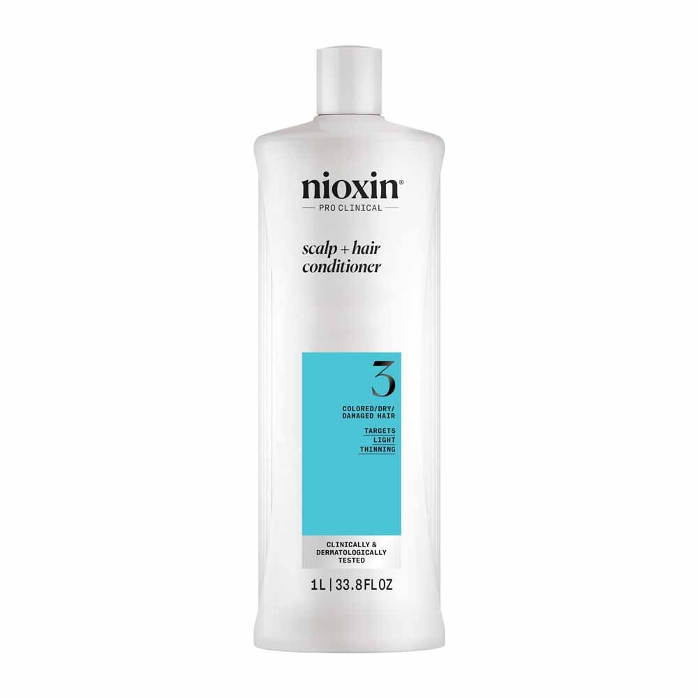 Nioxin System 3 Conditioner for Coloured/Dry/Damaged Hair and Moderate Loss 1L