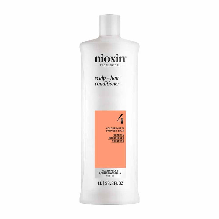 Nioxin System 4 Conditioner for Coloured/Dry/Damaged Hair and Advanced Loss 1L