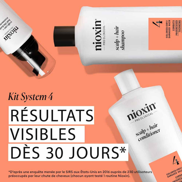Nioxin System 4 Conditioner for Coloured/Dry/Damaged Hair and Advanced Loss 1L