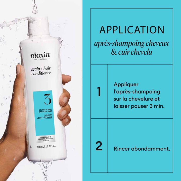 Nioxin System 3 Conditioner for Coloured/Dry/Damaged Hair and Moderate Loss 300ml (10.14fl oz)