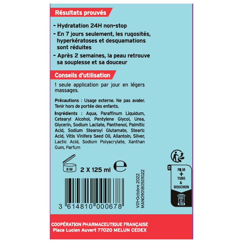 Excilor Cream For Very Dry Feet Pieds Secs 2x125ml (4.23fl oz)