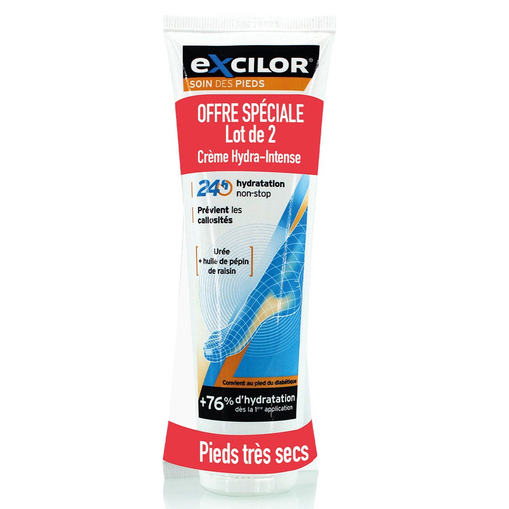 Excilor Cream For Very Dry Feet Pieds Secs 2x125ml (4.23fl oz)