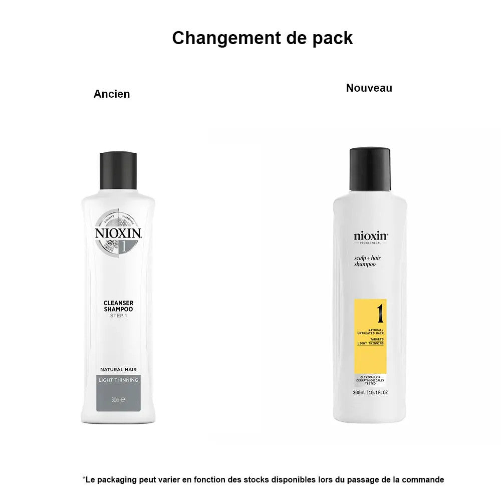 Nioxin Shampooing léger anti-chute pour cheveux naturels et fins 300 ml 