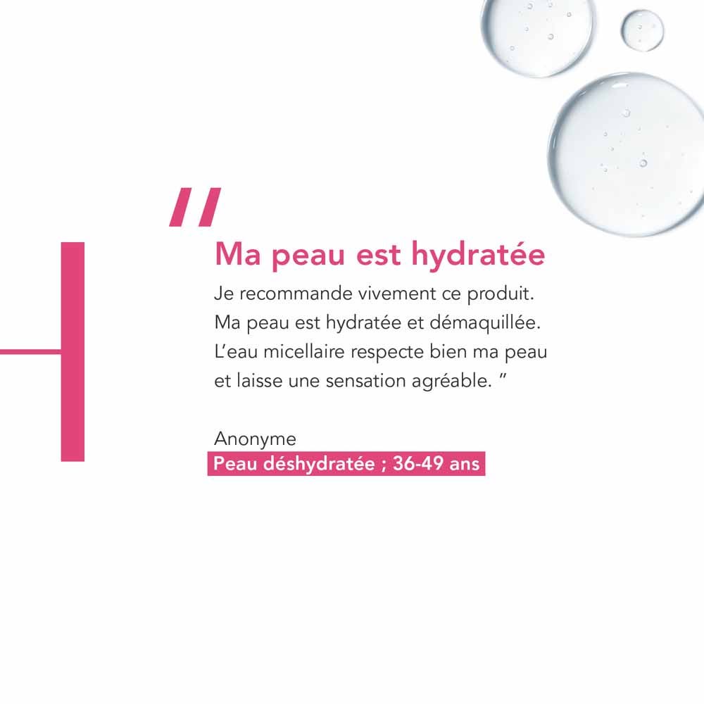 Bioderma Crealine Micellar water make-up remover H2O TS Sensitive, dry to very dry skin 2x500ml (16.91fl oz)