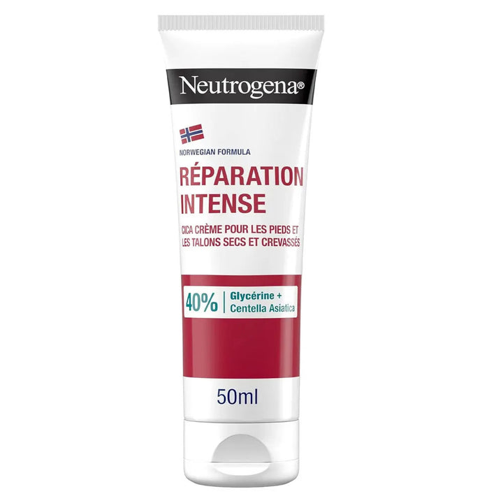 Neutrogena Intensive Repair CICA Crème Pieds et Talons Secs et Crevassés 50 ml (1,69 fl oz) 