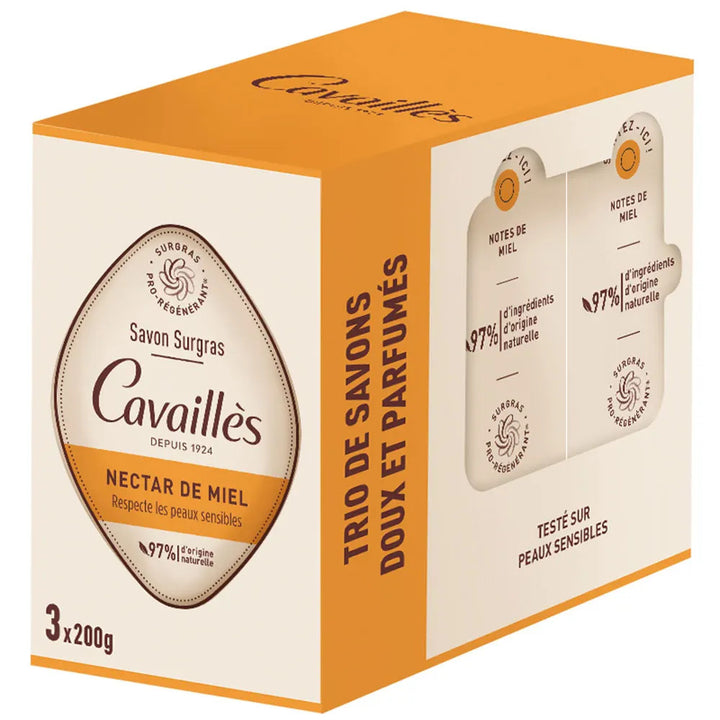 Savon extra-riche au nectar de miel pour peaux sensibles Rogé Cavaillès 