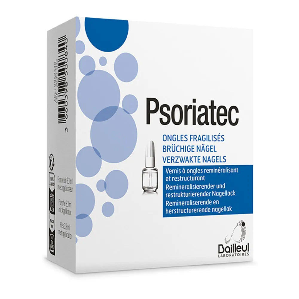 Biorga Bailleul Psoriatec 3.3ml (0.11 fl oz) Nail Polish for Nail Fragility and Pain