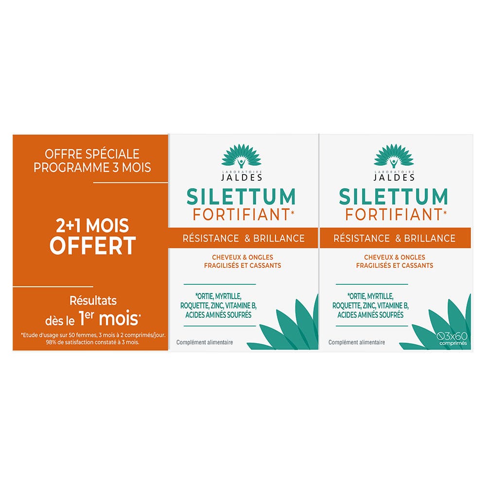 Jaldes Silettum Fortifying treatment special offer: buy 2, get 1 month free 180 tablets