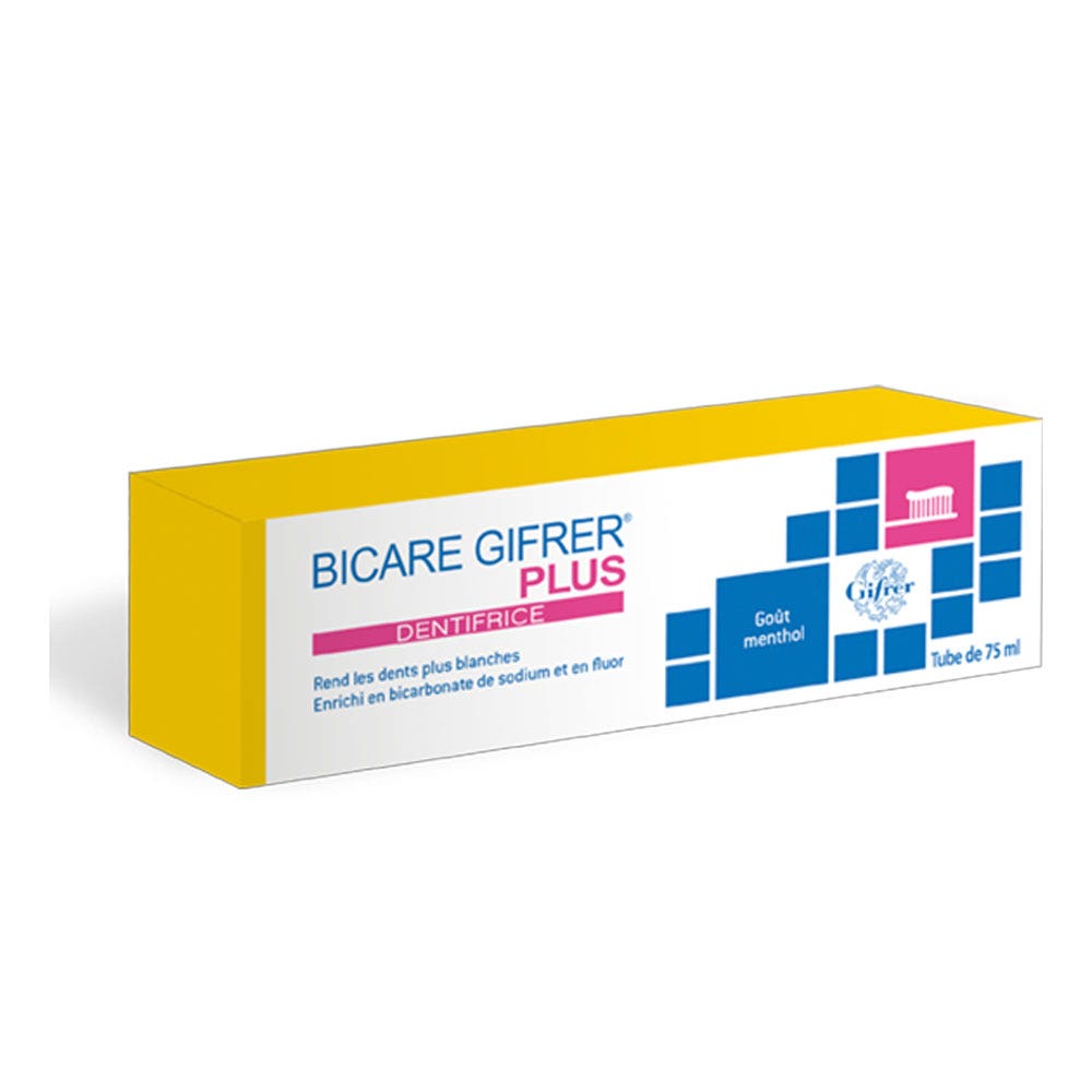 Gifrer Bicare Plus Toothpaste bicarbonate Whitening 75ml (2.54fl oz)