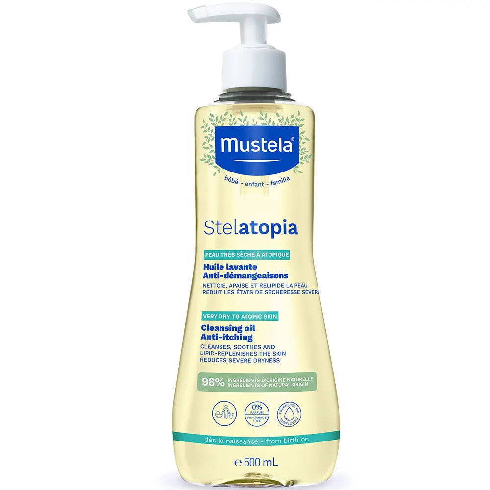 Mustela Stelatopia Cleansing Oil Anti Itching 500ml (16.90fl oz)