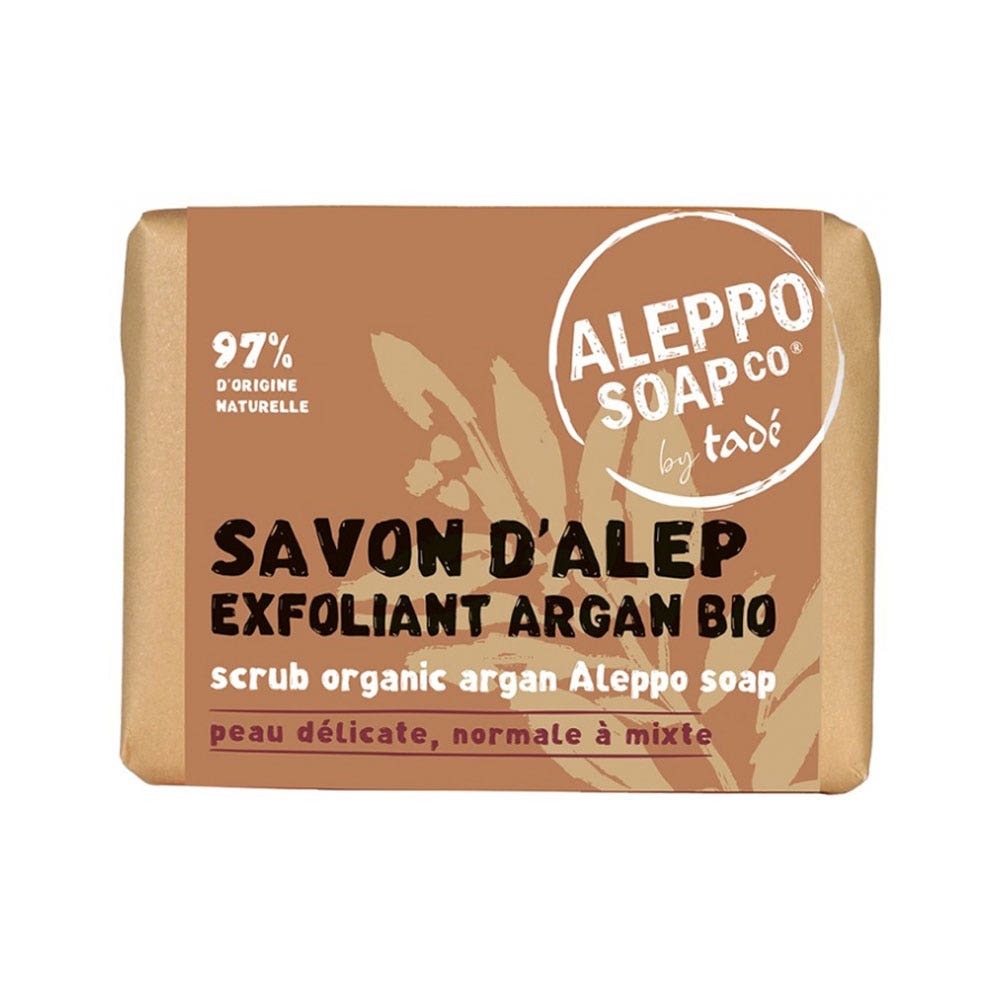 Tadé Organic Argane Scrub Aleppo Soap 100g (3.53oz)