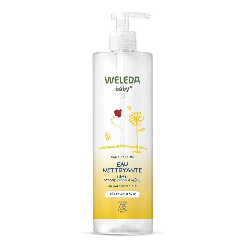 Weleda Babies & Children Cleansing Water 3 in 1 Face, Body & Seat 400ml (13.53fl oz)