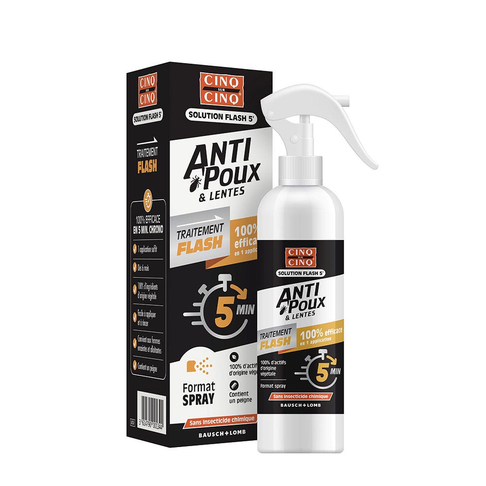 Cinq Sur Cinq Flash lice and nit treatment 150 ml (5.07fl oz)