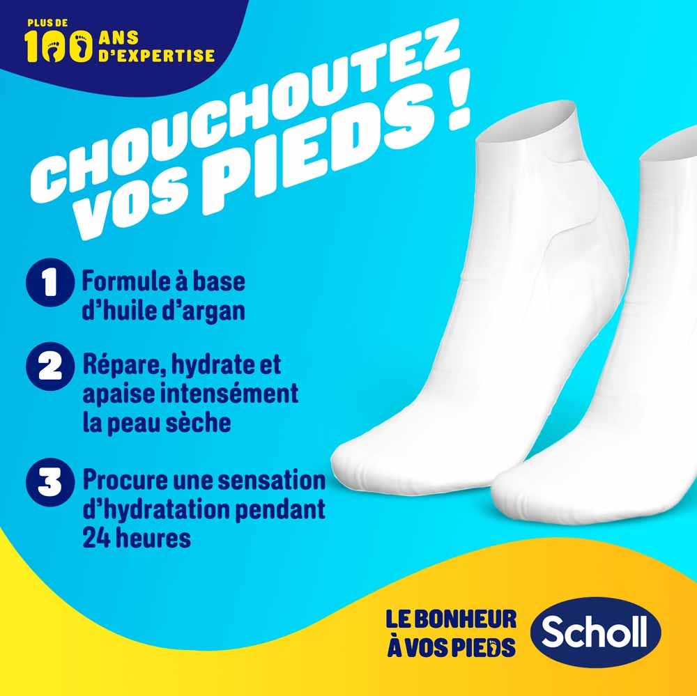 Scholl Nourishing Foot Mask Argan Oil 1 Pair