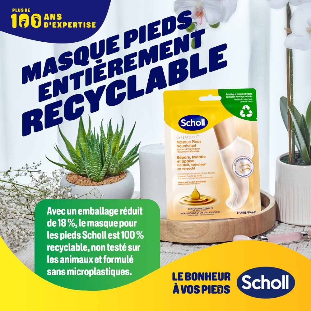 Scholl Nourishing Foot Mask Argan Oil 1 Pair