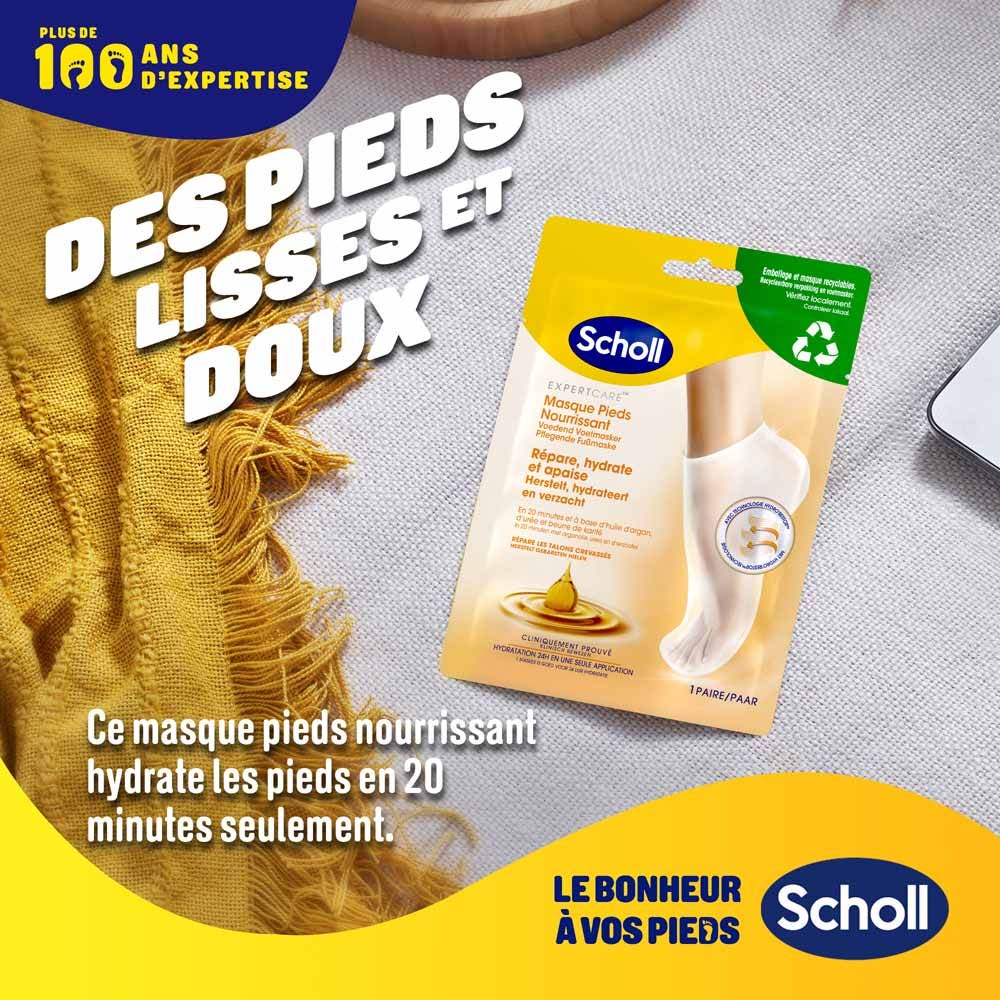 Scholl Nourishing Foot Mask Argan Oil 1 Pair